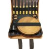 Set de Asado para 4 personas eco cuero cabra