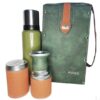 Set Matero Stanley eco cuero verde