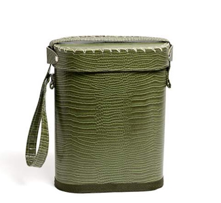 Bolso Matero Rigido eco cuero croco