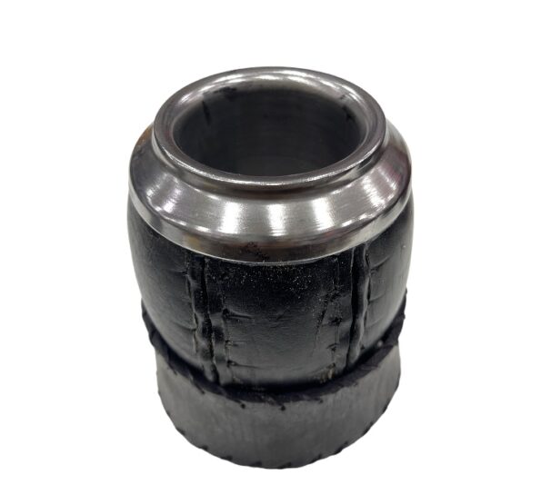 Mate Uruguayo acero y cuero porta mate - Imagen 2