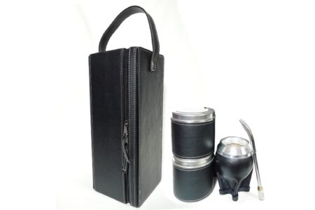 Set de Mate Compacto Uruguayo Negro