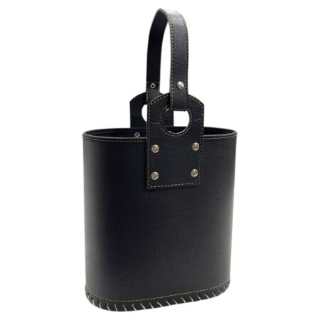 Canasta ovalada eco cuero