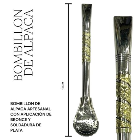 Bombillon Alpaca Artesanal con aplique