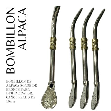 Bombillon de Alpaca caño 10mm