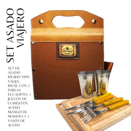 Set de Asado cuadrado viajero