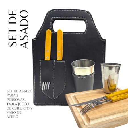 Set de asado cuadrado