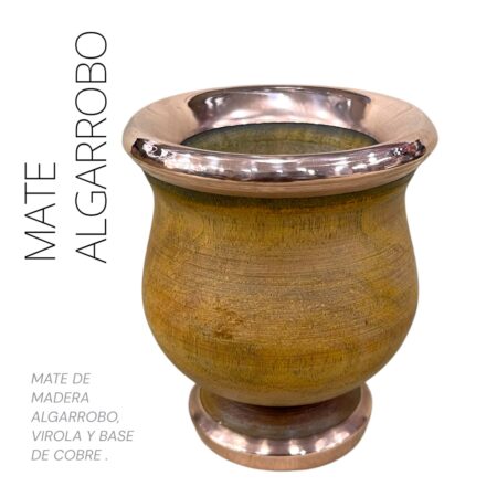 Mate Algarrobo virola y base cobre
