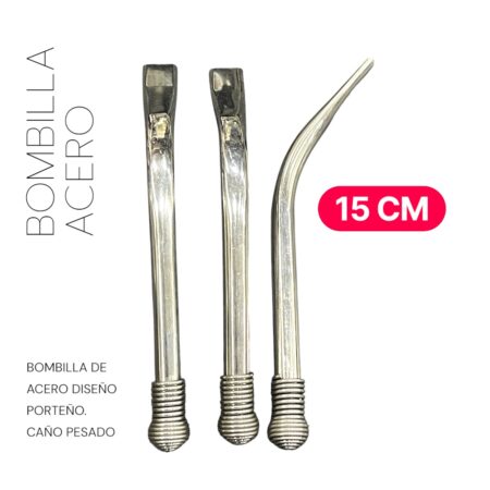 Bombilla acero porteño
