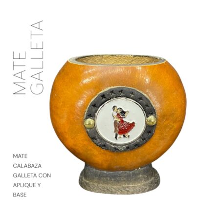 Mate Galleta con aplique y base